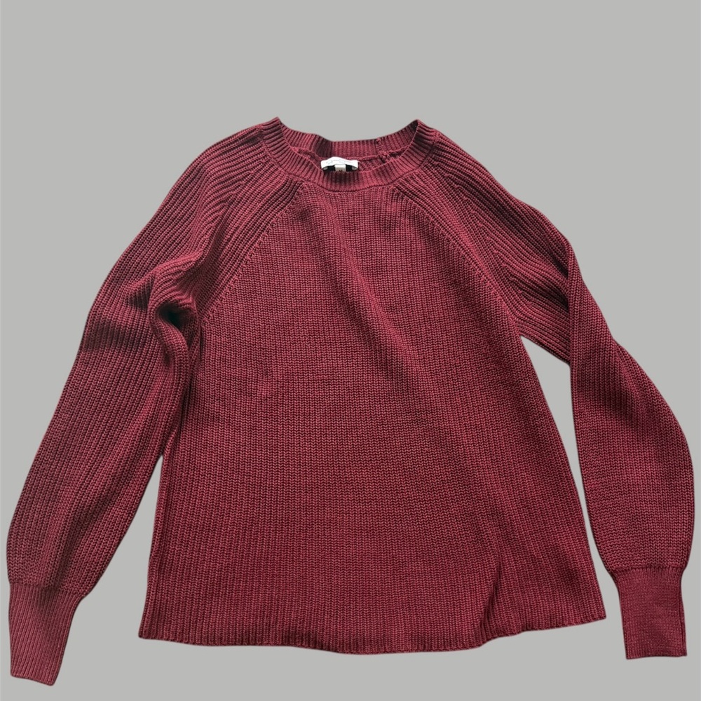 Burgundy Knit Sweater